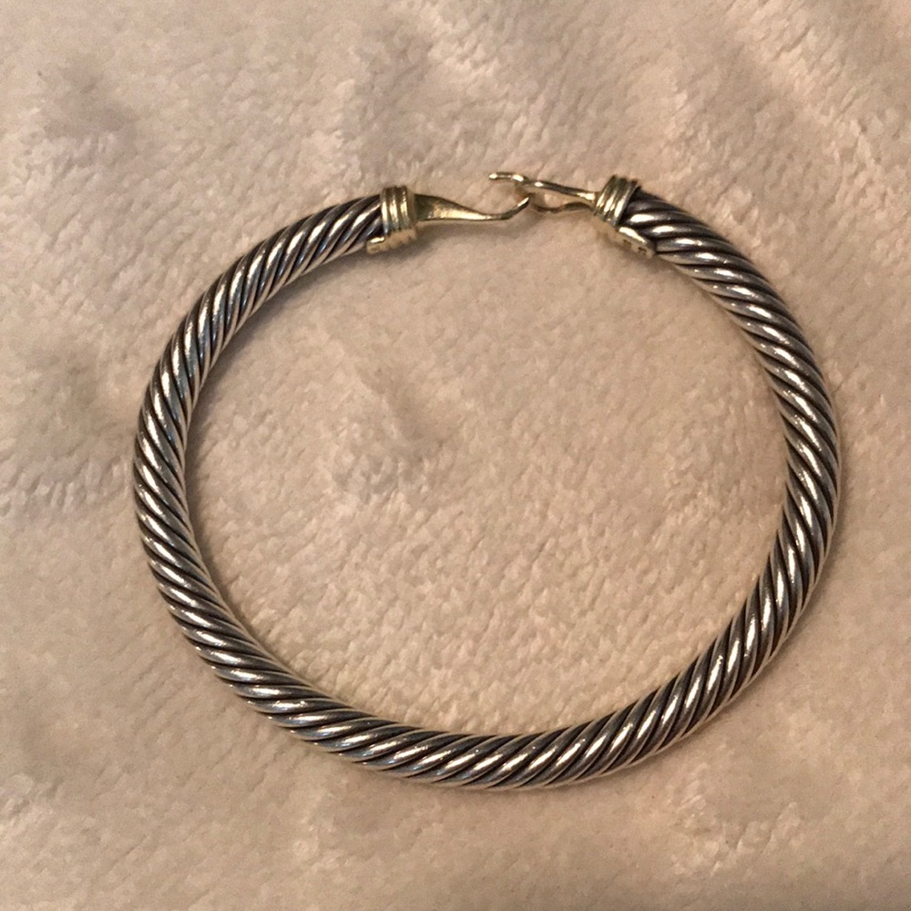 David Yurman buckle bracelet 5mm 6 1/8” L